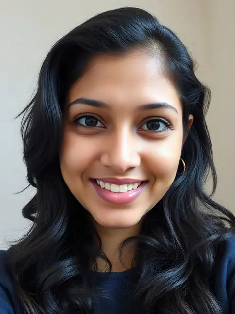 Original selfie of an AI-generated synthetic person (before)