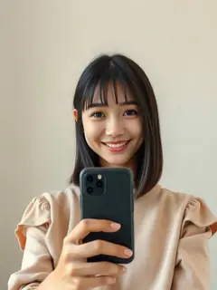 Original AI-generated selfie (before)